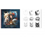 Скетчбук 32 листа А4 290х290 спираль Premium Царевна 160г/м2 32Т3лАпс_32027 Хатбер 2/22 087460