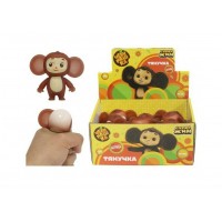 Супер Жим Игрушка   Тянучка. Чебурашка/8 см, антистресс, наполнение мука STR-CHEB-FD-RU Китай