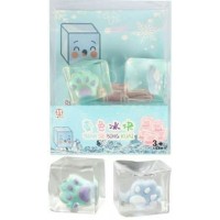 NoName Игрушка   Набор. Сквиш - мялка. Лапка во льду LI476 Китай 2 шт, ассортимент