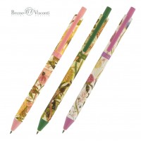 Ручка шариковая автоматическая ArtClick Flora Bloom flowers синяя, 0,5мм 20-0374/02 Bruno Visconti 24/864