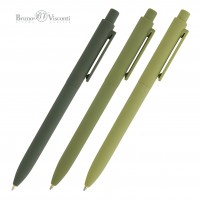 Ручка шариковая автоматическая SoftClick Verde синяя 0,7мм 20-0403 Bruno Visconti 24/288