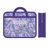 Папка на молнии А4 33х26см пластиковая с ручками Lavender широкая, расширение 12см ПМ-А4-251 Пчелка