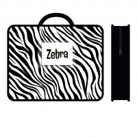 Папка на молнии А4 33х26см пластиковая с ручками Zebra расширение 7,5см ПМ-А4-26 Пчелка