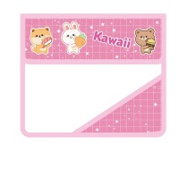 Папка для тетрадей А5 23х19см пластиковая на липучке Kawaii клапан, уголок, расширение 5см ПМ-А5-03 Пчелка
