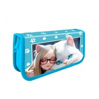 Пенал 1 отделение 19x11,5см Нежная дружба откидная планка ПО-04 Пчелка Пенал 1 отделение 19x11,5см Нежная дружба откидная планка ПО-04 Пчелка