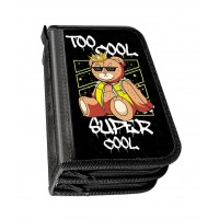 Пенал 2 отделения 19x12см Cool bear откидная планка ПО-05 Пчелка Пенал 2 отделения 19x12см Cool bear откидная планка ПО-05 Пчелка