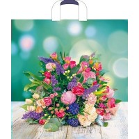 Артпласт/Пакет полиэтиленовый с петлевой ручкой. Цветочная композтция 450 х 450 мм/ПТЛ66463/