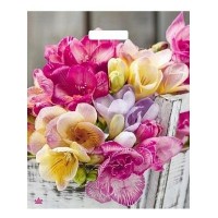 Тико/Пакет полиэтиленовый с вырубной ручкой. Цветочная симфония 380 х 450 мм/ВУР58799/