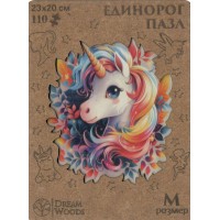 DreamWoods Пазл 110 ФигурнПазлы Единорог/дерево Р-060 Россия