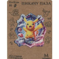 DreamWoods Пазл 81 ФигурнПазлы Пикачу/деревянные Р-062 Россия
