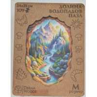 DreamWoods Пазл 109 ФигурнПазлы Долина водопадов/дерев Р-080 Россия