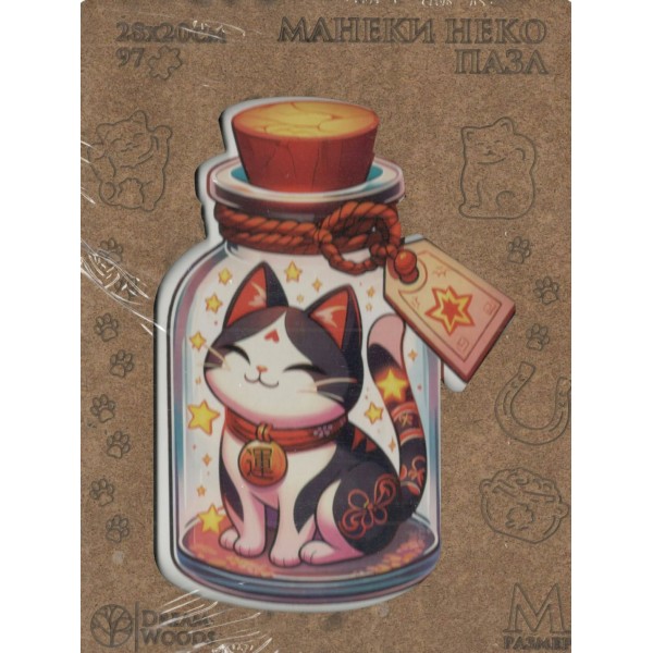 DreamWoods Пазл 97 ФигурнПазлы Манеки Неко/деревянные Р-081 Россия