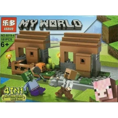 NoName Игрушка   Конструктор. Фигурки из кубиков. My world. Поселение 4/181  деталь KNS1656 Китай