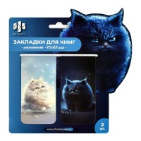 Закладка магнитная Набор 2шт Пухлые коты 45х89мм  Феникс  67605 Закладка магнитная Набор 2шт Пухлые коты 45х89мм  Феникс  67605