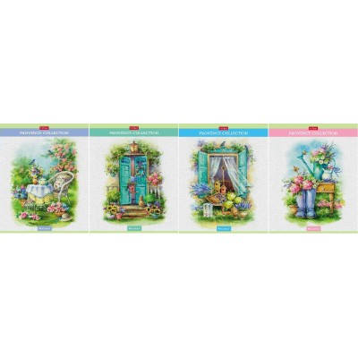 Тетрадь 96 листов А5 клетка Provence collection матовая ламинация, тиснение, 60-65г/м2 96Т5лтВ1 Хатбер 6/60 086296