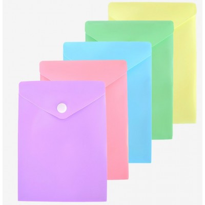 Папка конверт на кнопке А6- 11,5х15,7см 180мкм Pastel непрозрачная, ассорти 3071345 deVente Папка конверт на кнопке А6- 11,5х15,7см 180мкм Pastel непрозрачная, ассорти 3071345 deVente