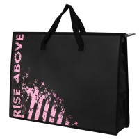 Папка на молнии для рисунков и чертежей А3 45х33см Дерзкий розовый пластик 500мкм, с карманом, расширение 9см, 1 отделение, с ручками 69271 Феникс 12/72