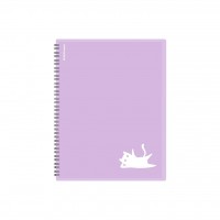 Папка 20 вкладышей А4 спираль Pastel Bloom Cats 59861 ErichKrause 4/84