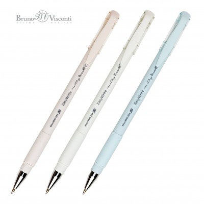Ручка шариковая EasyWrite Milky синяя 0,5мм 20-0431 Bruno Visconti 24/288