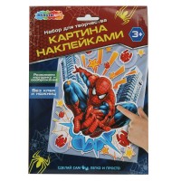 Аппликация из фольги 15х21 Картина наклейками Спайдер PICSTICK-122846 МультиАрт