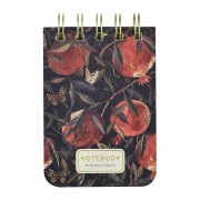 Блокнот 100 листов А7 линия, гребень, твердая обложка Cute journal Гранат BV бежевая бумага, матовая ламинация, фольга золото, 80г/м2 3-100-009/10 Bruno Visconti 20/120