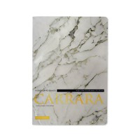 Тетрадь 40 листов А5 клетка Carrara матовая ламинация софт-тач, фольга золото, бежевая бумага, 70г/м2 7-40-001/182 Bruno Visconti 24/6