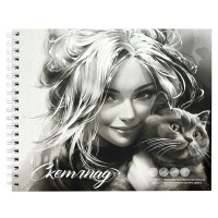 Скетчбук 30 листов А5 168х195 гребень Улыбка жесткая подложка, тиснение фольгой, 160г/м2 70484 Феникс 5/25 Скетчбук 30 листов А5 168х195 гребень Улыбка жесткая подложка, тиснение фольгой, 160г/м2 70484 Феникс 5/25