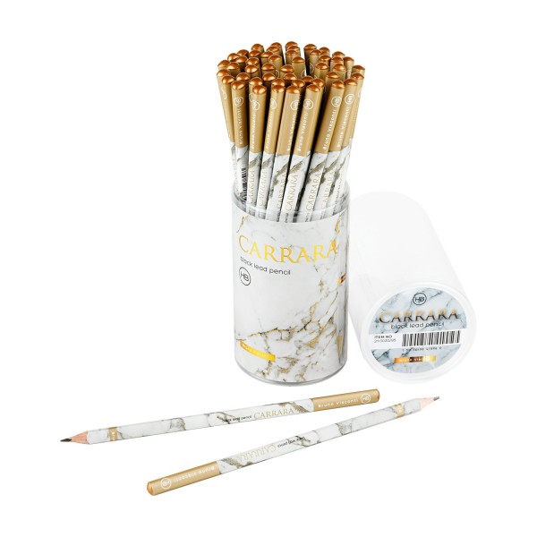 Карандаш чернографитный HB Carrara 1 3-гранный, заточенный 21-0030/95 Bruno Visconti 50/300