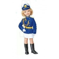 Империя поздравлений/Плакат вырубка. Девочка в парадной форме. Воздушно - Космические Силы/59,581,00/