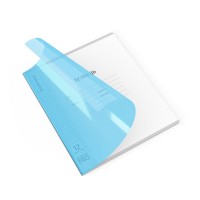 Тетрадь 12 листов А5+ 170х203 клетка, пластиковая обложка Классика CoverPro fizzy vivid синий, 60г/м2 56438 ErichKrause 10/280