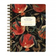 Книжка записная 60 листов А6 клетка, гребень Гранат бежевая бумага, матовая ламинация софт-тач, фольгой золото, 70г/м2 7-60-005/11 Bruno Visconti