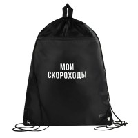 Мешок для сменной обуви 36х48см Фразы с характером полиэстер, 1 отделение, шнурок 69190 Феникс 24/120