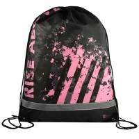 Мешок для сменной обуви 36х48см Дерзкий розовый полиэстер, 1 отделение, шнурок 69195 Феникс 24/120