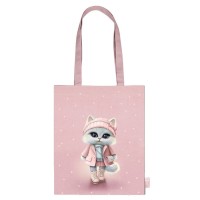 Сумка шоппер 29х36см Кошечка в пальто 1 отделение, полиэстер 69075 Феникс 25/50