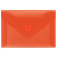 Папка конверт на кнопке А7 74х105, 150мкм прозрачная, красная ММ-31725 Стамм 20/200 370530 Папка конверт на кнопке А7 74х105, 150мкм прозрачная, красная ММ-31725 Стамм 20/200 370530