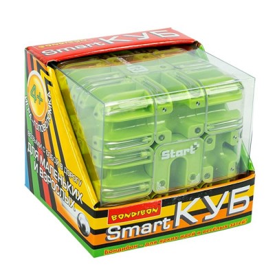 BONDIBON Игрушка  Головоломка Куб Smart 3D. Лабиринт крутящийся, зеленый ВВ6557-А Китай