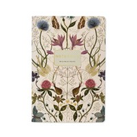 Тетрадь 40 листов А5 клетка Symmetrical flora матовая ламинация софт-тач, фольга золото, бежевая бумага, 70г/м2 7-40-001/168 Bruno Visconti 6/24