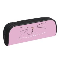 Пенал 1 отделение мягкий 20x9,5х4см Meow печать на ткани с кедером К-14 Пчелка