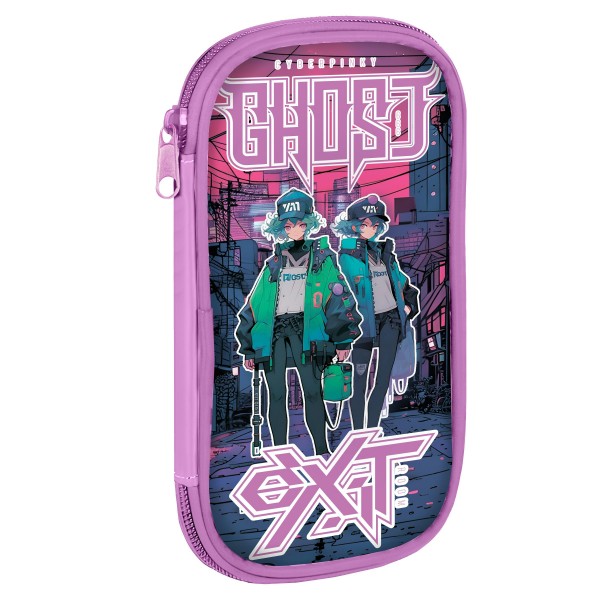 Пенал мягкий 1 отделение 21x11х2см Ghost city внутренние карманы К-15 Пчелка