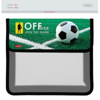 Папка для тетрадей А5 24х20,5см пластиковая на липучке Пенальти 1 отделение, расширение 4см AMp_05063 Хатбер  090407