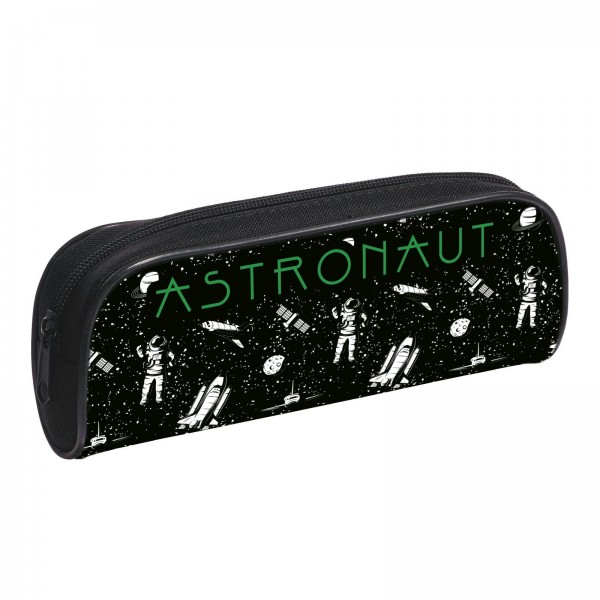 Пенал мягкий 1 отделение 20x9,5х4см Astronaut печать на ткани с кедером К-14 Пчелка