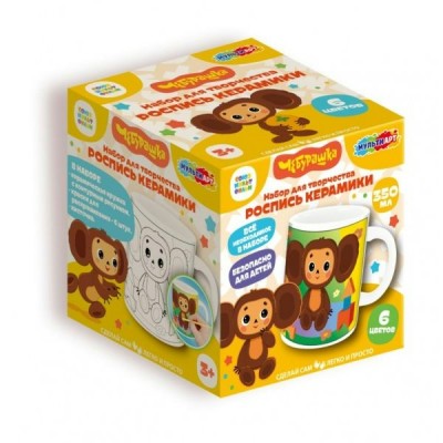 Роспись Кружка Чебурашка краски, кисточка MUG-102071 МультиАрт