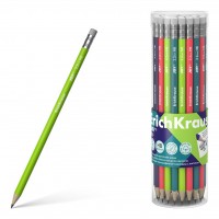 Карандаш чернографитный HB JOY® Reef 2,2мм, круглый, заточенный, с ластиком, пластиковый, в пластиковой тубе 62768 ErichKrause 42/336/2688