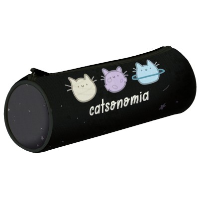 Пенал мягкий 1 отделение 20,5х6,5см тубус Catsonomia печать на ткани ПТ-221 Пчелка