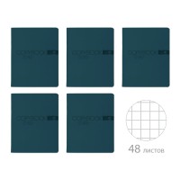 Тетрадь 48 листов А5 клетка My color марокканский синий, ВДЛ, 60г/м2 7-48-1375 Bruno Visconti 5/60