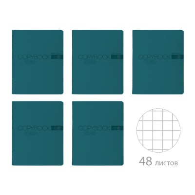 Тетрадь 48 листов А5 клетка My color лазурь, ВДЛ, 60г/м2 7-48-1380 Bruno Visconti 5/60