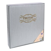 Фотоальбом  500 фото 10х15 Классика, серебряная рябь  Миленд  ФР-3834