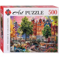 Рыжий кот Пазл 500 Artpuzzle Красивый закат в Амстердаме Ф500-3891 Россия