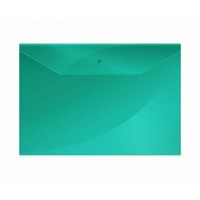 Папка конверт на кнопке А4 160мкм зеленый  Deli 10/150 E5505-GN
