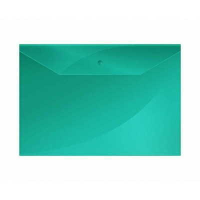 Папка конверт на кнопке А4 160мкм зеленый  Deli 10/150 E5505-GN